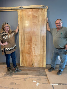 Live Edge Spalted Maple Barn Door