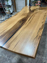 Load image into Gallery viewer, White Oak Table with Cast Iron Base
