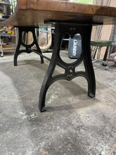 Load image into Gallery viewer, White Oak Table with Cast Iron Base
